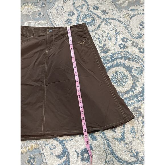 KÜHL Brown Hiking Skirt Women’s Size 10 Outdoor Travel Utility Cargo - Picture 4 of 7
